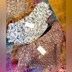 NWT Vici Floral off shoulder tops bundled set - M